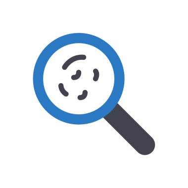 Şeffaf bir arkaplan üzerinde arama mikropları vektör illüstrasyonu. Konsept ve grafik tasarım simgeleri için premium kalite sembolleri..