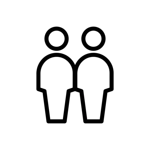 友人ベクトル図上の透明背景 プレミアム品質の象徴概念とグラフィックデザインのための細い線のアイコン — ストックベクタ