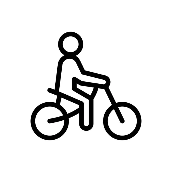 Ciclismo Ilustração Vetorial Fundo Transparente Símbolos Qualidade Premium Ícone Linha — Vetor de Stock