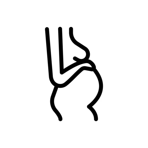 Zwangerschap Vector Illustratie Een Transparante Achtergrond Premium Kwaliteit Symbolen Dunne — Stockvector