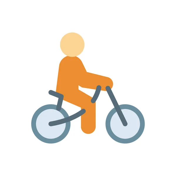 Cycling Vector Illustration Transparent Background Premium Quality Symbols Stroke Icon — Vettoriale Stock