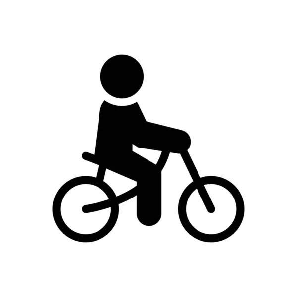 Ciclismo Ilustração Vetorial Fundo Transparente Símbolos Qualidade Premium Ícone Glyphs — Vetor de Stock