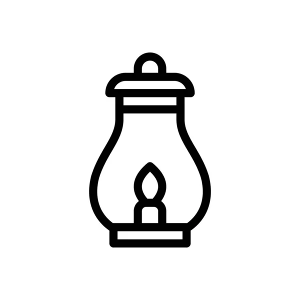 Lantern Vector Illustration Transparent Background Premium Quality Symbols Thin Line — Vector de stock
