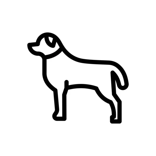 Dog Vector Illustration Transparent Background Premium Quality Symbols Thin Line — Image vectorielle