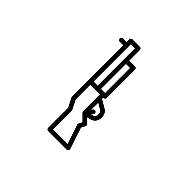 Rifle Vector Illustration Transparent Background Premium Quality Symbols Thin Line — ストックベクタ