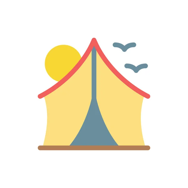 Camp Vector Illustration Transparent Background Premium Quality Symbols Stroke Icon — Image vectorielle