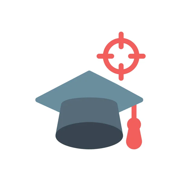 Degree Hat Vector Illustration Transparent Background Premium Quality Symbols Stroke — ストックベクタ