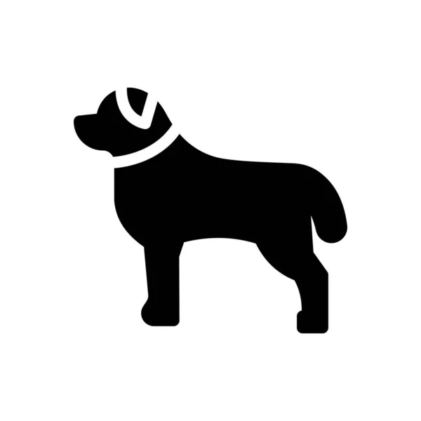 Dog Vector Illustration Transparent Background Premium Quality Symbols Glyphs Icon — Vettoriale Stock