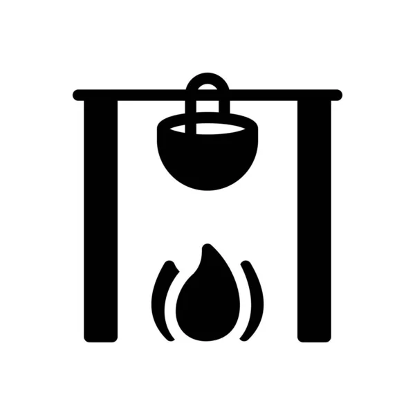 Cook Food Vector Illustration Transparent Background Premium Quality Symbols Glyphs — ストックベクタ
