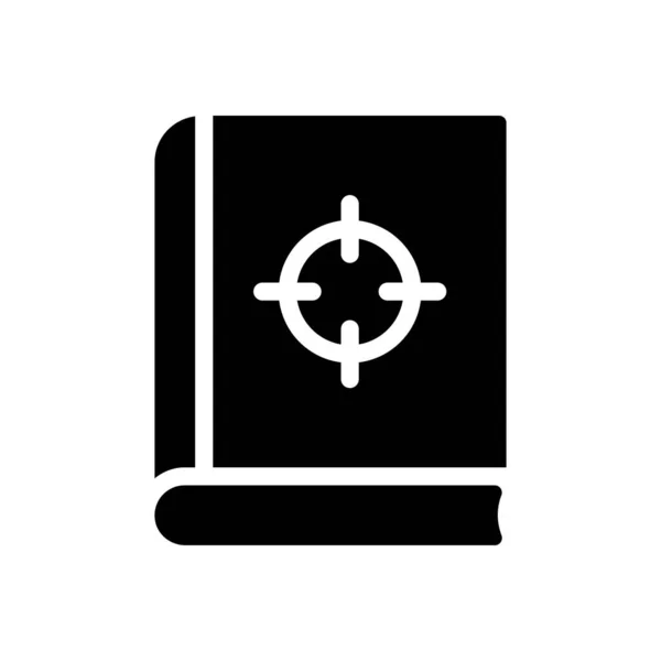 Hunting Book Vector Illustration Transparent Background Premium Quality Symbols Glyphs — Stock Vector