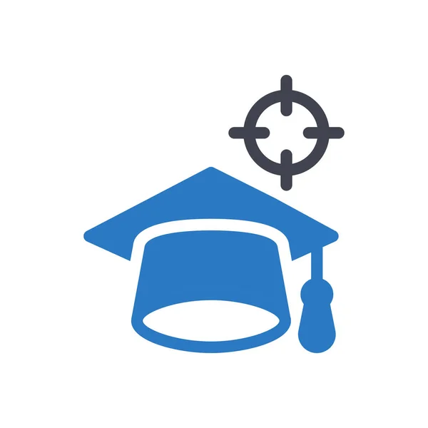 Degree Hat Vector Illustration Transparent Background Premium Quality Symbols Glyphs — Vector de stock