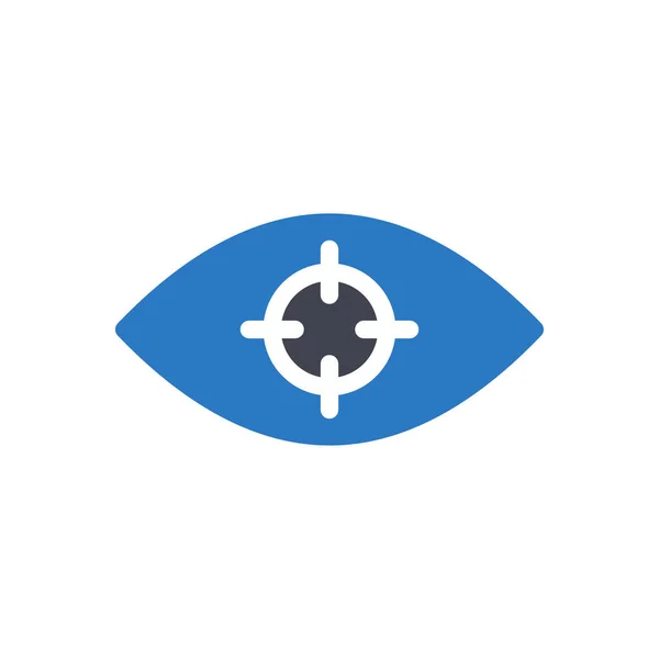 Eye Target Vector Illustration Auf Transparentem Hintergrund Symbole Premium Qualität — Stockvektor