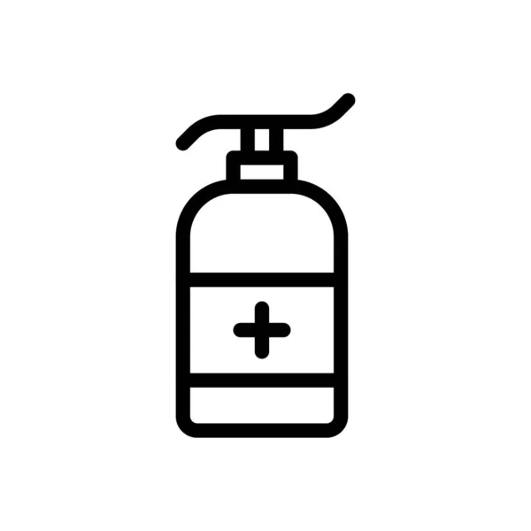 Sanitizer Bottle Vector Illustration Transparent Background Premium Quality Symbols Thin — Stock vektor