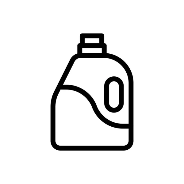 Illustrazione Vettoriale Detergente Sfondo Trasparente Simboli Qualità Premium Icona Linea — Vettoriale Stock