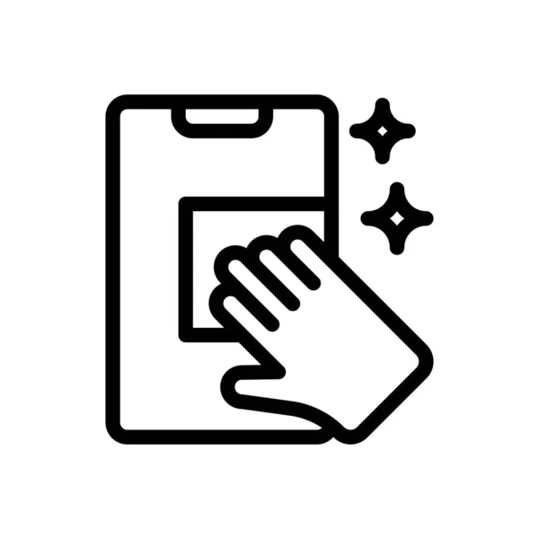 Κινητό Χέρι Σκουπίστε Διανυσματική Απεικόνιση Ένα Διαφανές Φόντο Premium Συμβολισμούς — Διανυσματικό Αρχείο