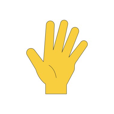 El beş parmak gösteriyor..