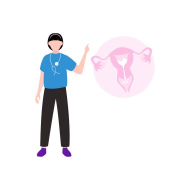 The woman is talking about the vagina.