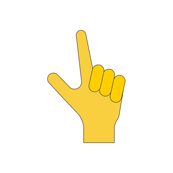 Індексний Палець Вказує Вгору — стоковий вектор