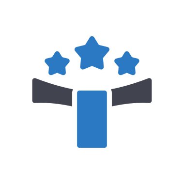 Şeffaf bir arkaplan üzerinde Star Winner vektör çizimi. Konsept ve grafik tasarımı için en iyi kalite semboller.. 