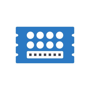 Şeffaf bir arkaplan üzerinde kuponlu vektör illüstrasyonu. Konsept ve grafik tasarım simgeleri için kaliteli semboller.. 