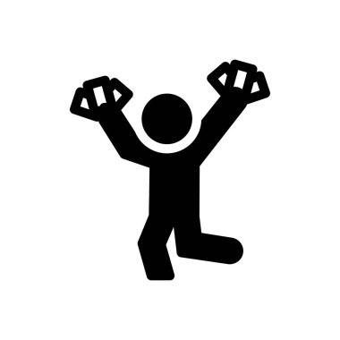 Şeffaf bir arkaplan üzerinde kazanan dans vektörü çizimi. Konsept ve grafik tasarımı için mükemmel kalite sembolleri..