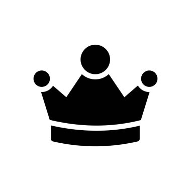 Şeffaf bir arkaplan üzerinde taç vektör illüstrasyonu. Konsept ve grafik tasarım simgeleri için kaliteli semboller..