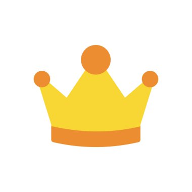 Şeffaf bir arkaplan üzerinde taçlandırılmış vektör çizimi. Konsept ve grafik tasarım için mükemmel kalite simgeleri.. 