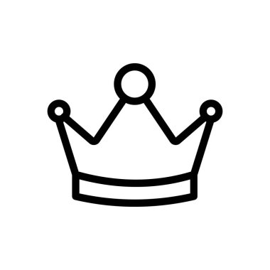 Şeffaf bir arkaplan üzerinde taç vektör çizimi. Premium kalite semboller. Konsept ve grafik tasarım için ince çizgi simgesi.