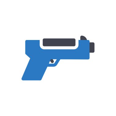 Şeffaf bir arkaplan üzerinde Pistal vektör çizimi. Konsept ve grafik tasarımı için en iyi kalite semboller.. 