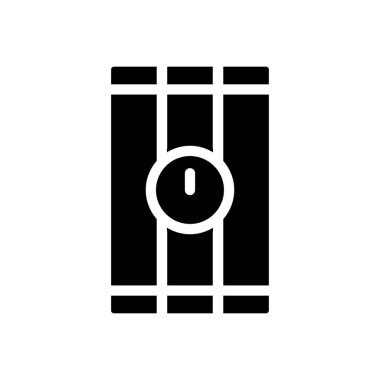 Şeffaf bir arkaplanda bomba vektör çizimi. Konsept ve grafik tasarım simgeleri için kaliteli semboller..