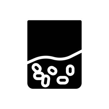 Şeffaf bir arkaplan üzerinde su hapı vektör illüstrasyonu. Konsept ve grafik tasarım simgeleri için kaliteli semboller.. 