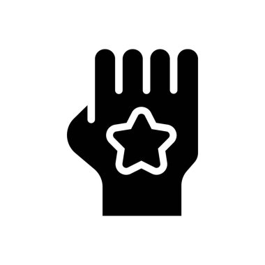 Şeffaf bir arkaplan üzerinde El Yumruğu vektör çizimi. Konsept ve grafik tasarımı için en iyi kalite semboller.. 