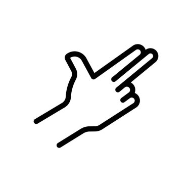 Şeffaf bir arkaplan üzerinde el tabancası çizimi. Premium kalite semboller. Konsept ve grafik tasarım için ince çizgi simgesi. 