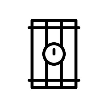 Şeffaf bir arkaplan üzerinde bomba vektör çizimi. Premium kalite semboller. Konsept ve grafik tasarım için ince çizgi simgesi. 