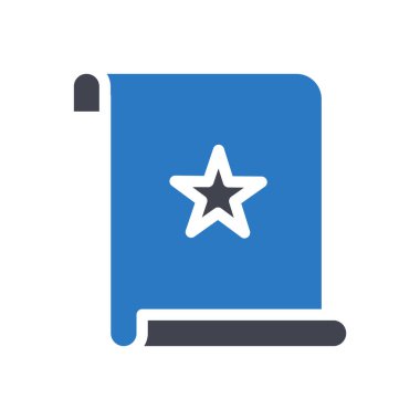 Saydam bir arkaplan üzerindeki Kağıt Vektör illüstrasyonunu kaydır. Konsept ve grafik tasarım için en iyi kalite sembolleri..