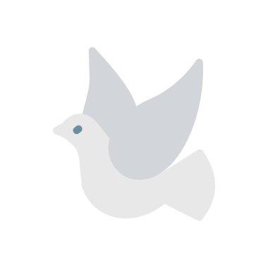 Şeffaf bir arkaplan üzerinde güvercin vektör çizimi. Konsept ve grafik tasarım için mükemmel kalite simgeleri.. 