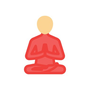 Saydam bir arkaplan üzerinde yoga vektör çizimi. Konsept ve grafik tasarımı için birinci sınıf kalite simgeler.. 