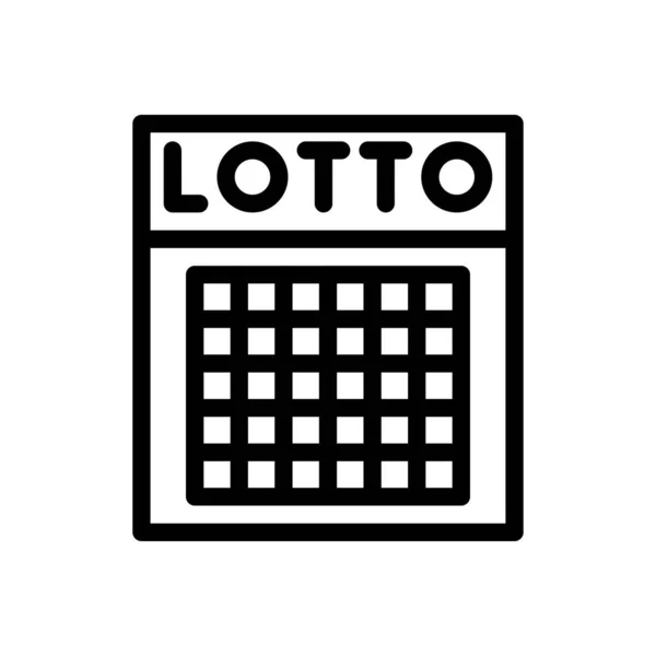 Lotto Vector Ilustración Sobre Fondo Transparente Símbolos Calidad Premium Icono — Vector de stock