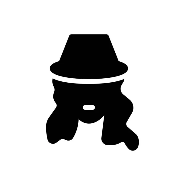 Gangster Vector Illustratie Een Transparante Achtergrond Premium Kwaliteit Symbolen Glyphs — Stockvector