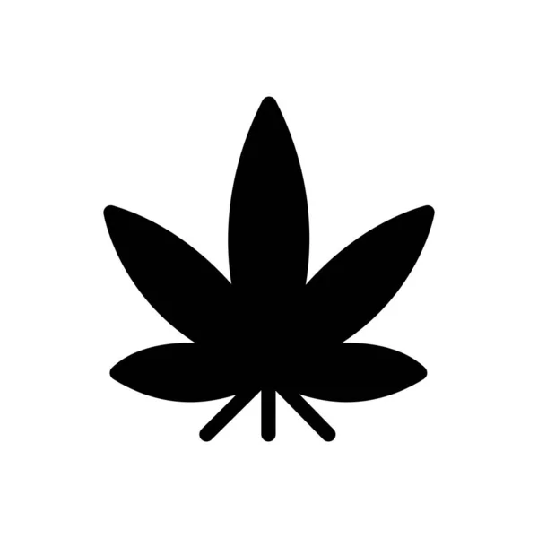 Ilustración Vectorial Marihuana Sobre Fondo Transparente Símbolos Calidad Premium Glifos — Vector de stock
