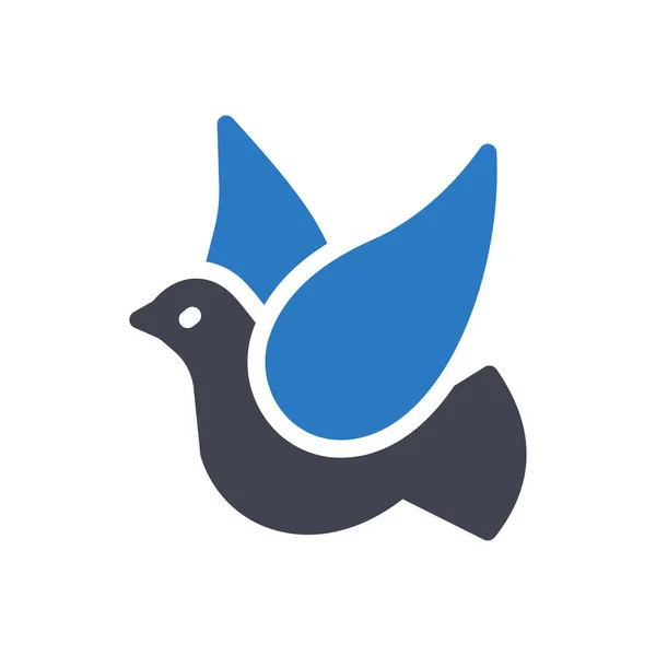 Pigeon Vector Illustration Transparent Background Premium Quality Symbols Glyphs Icon — Stock vektor