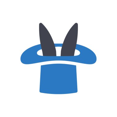 Şeffaf bir arkaplan üzerinde Tavşan Şapkası vektör çizimi. Konsept ve grafik tasarımı için en iyi kalite semboller..