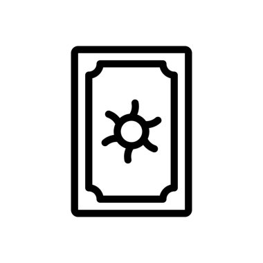 Şeffaf bir arkaplan üzerinde kart vektör çizimi. Premium kalite sembolleri. Konsept ve grafik tasarım için ince çizgi simgesi. 