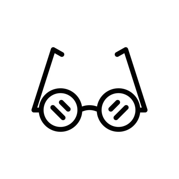 Ilustración Vectorial Gafas Sobre Fondo Transparente Símbolos Calidad Premium Icono — Vector de stock