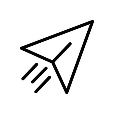 Şeffaf bir arkaplan üzerine vektör illüstrasyonunu gönder. Premium kalite simgeleri. Konsept ve grafik tasarım için ince çizgi simgesi. 