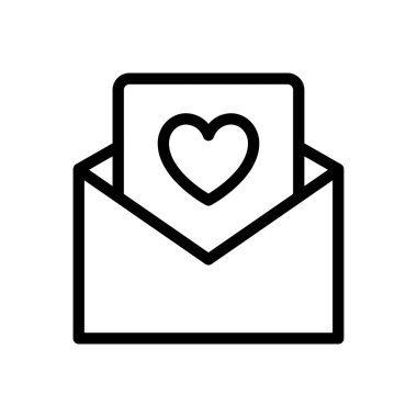 Şeffaf bir arkaplanda sevgi vektör çizimi. Premium kalite semboller. Konsept ve grafik tasarım için ince çizgi simgesi. 