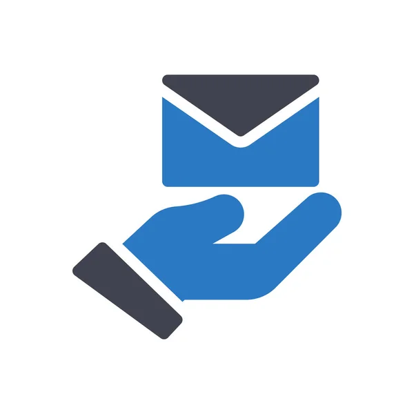 Mail Vector Illustration Transparent Background Premium Quality Symbols Glyphs Icon — Image vectorielle