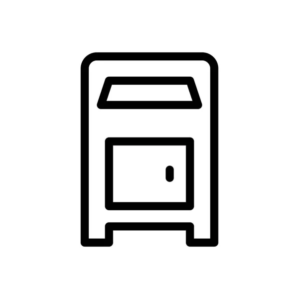 Poštovní Vektorová Ilustrace Průhledném Pozadí Symboly Prvotřídní Kvality Ikona Tenké — Stockový vektor