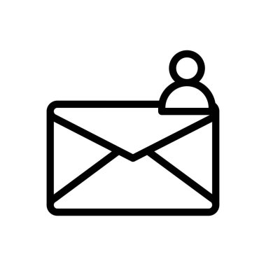 Şeffaf bir arkaplan üzerinde temas vektör illüstrasyonu.Premium kalite simgeleri. Konsept ve grafik tasarım için ince çizgi simgesi. 