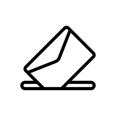 Şeffaf bir arkaplan üzerinde ileti vektör illüstrasyonu. Konsept ve grafik tasarımı için ince çizgi simgesi..